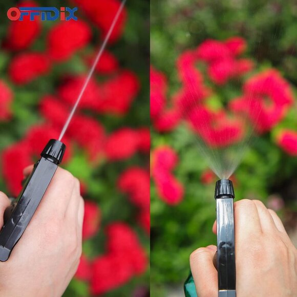 Glass Spray Bottle, Plant Mister with Adjustable Nozzle 0.4L/13.5oz Pressure Wat - Picture 2 of 7